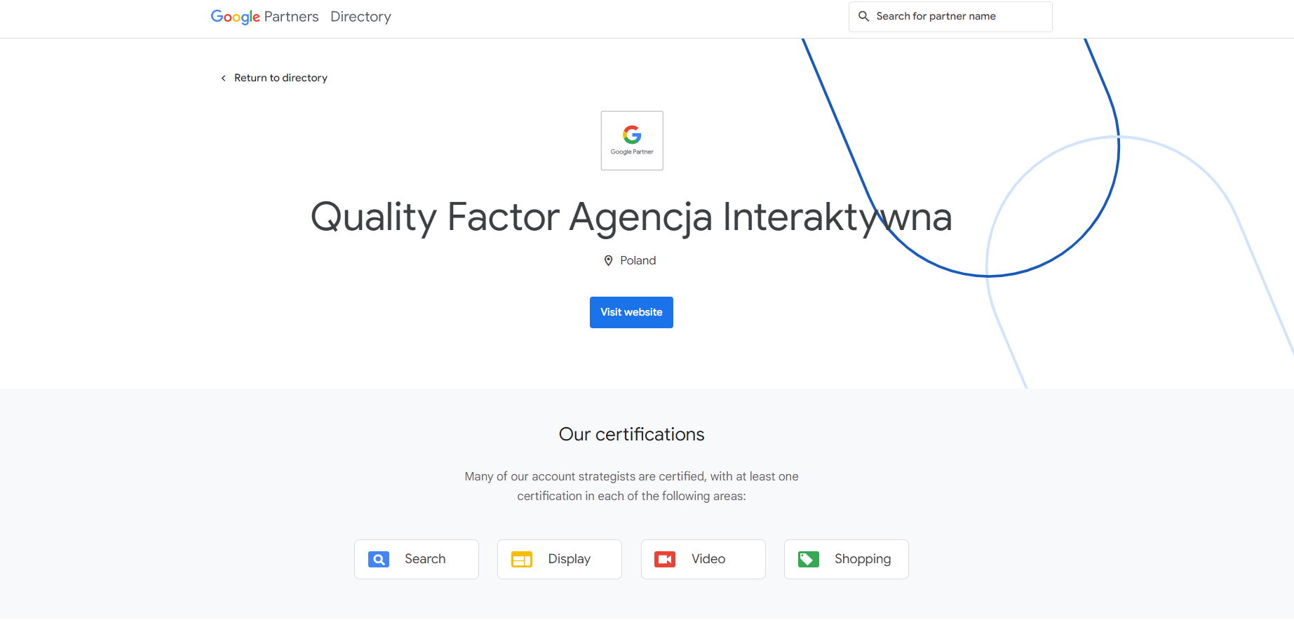 quality factor google partner
